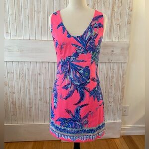 Hot pink Lilly Pulitzer sleeveless dress size 4 EUC